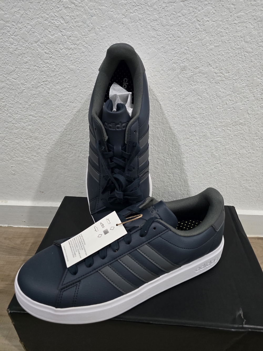 adidas Grand Court 2.0 Men's Navy Casual Sneakers.10.5 M - Picture 9 of 10
